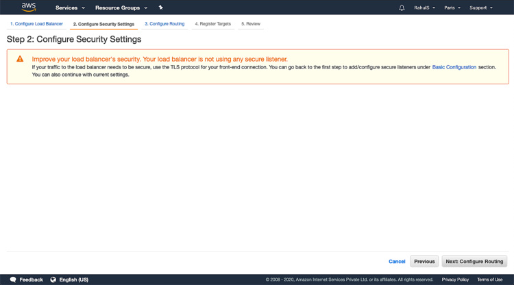 Configuración de seguridad