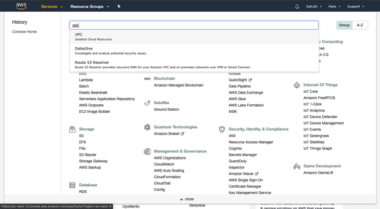 Crear grupo de seguridad