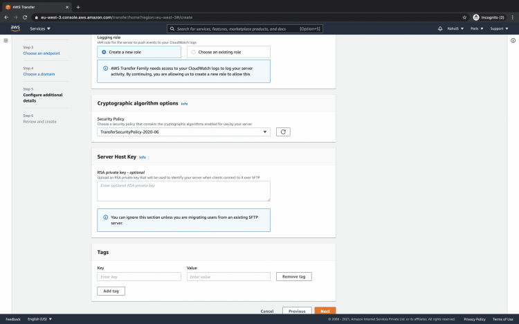 Función de registro