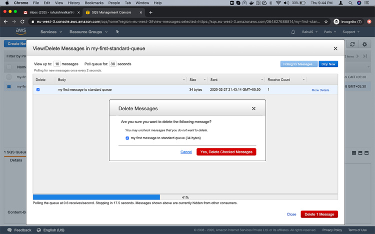 Borrar mensajes marcados