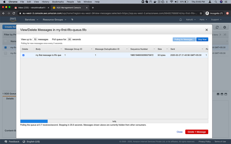 Detener la cola ahora