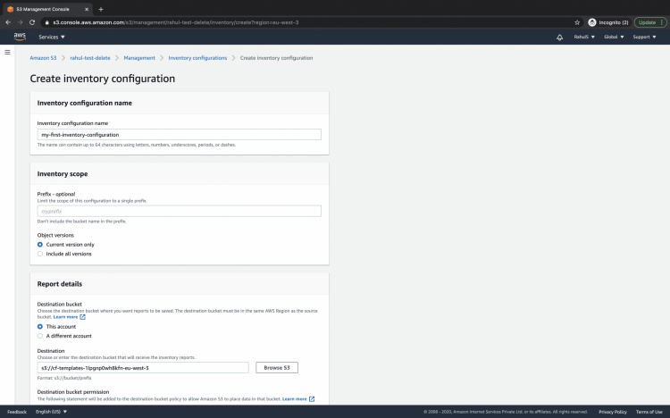 Configurar el inventario