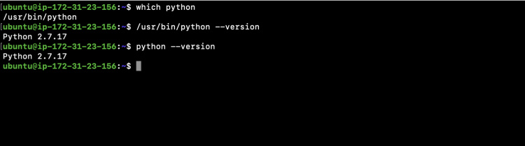 Comprueba la versión de python