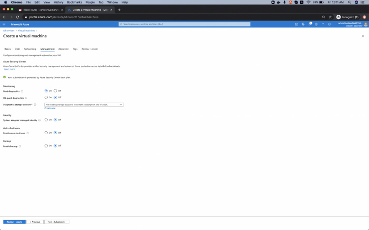 Configuración avanzada de la máquina virtual