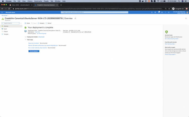 Crear una VM de Ubuntu en Azure