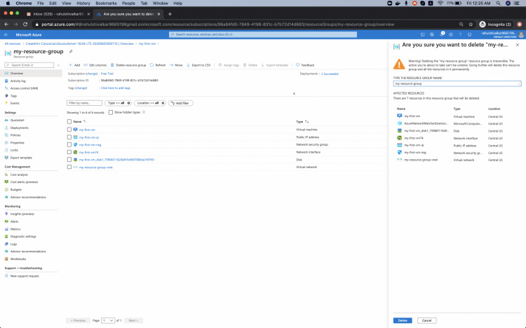 Eliminar VM en Azure