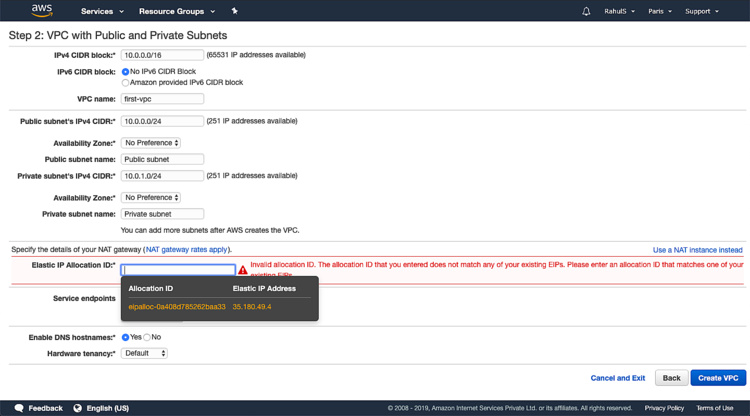 Identificación de la asignación