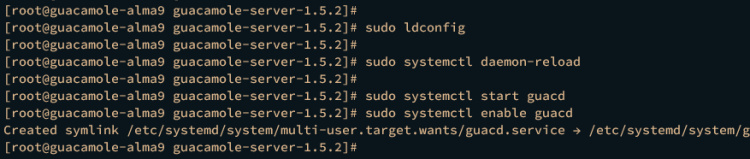 empezar a activar guacd