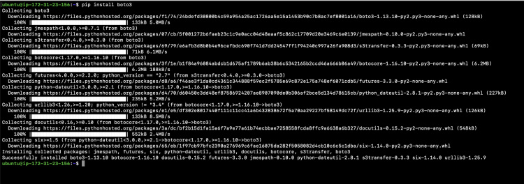 Instalar Boto3 con pip
