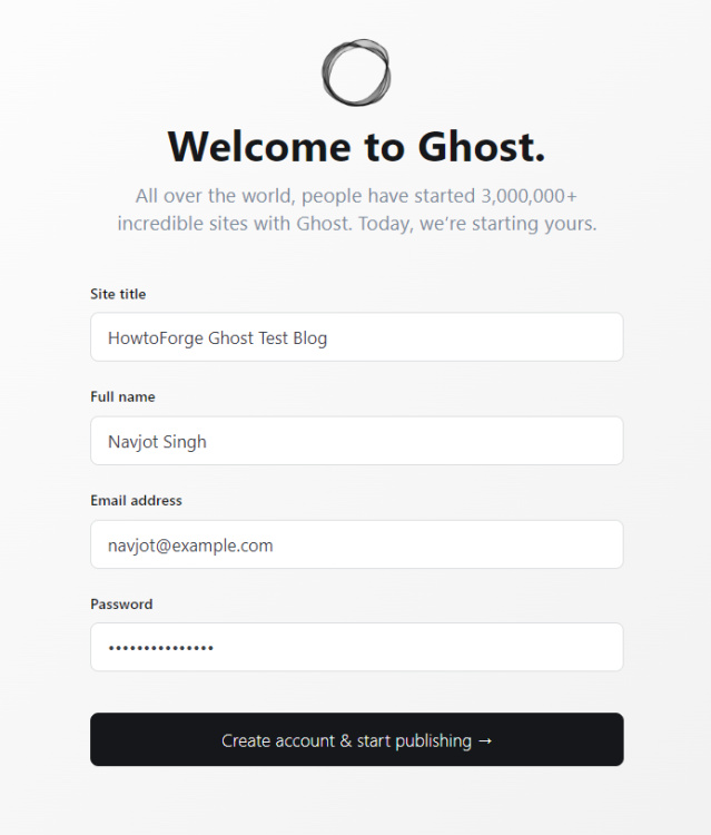 Detalles de la configuración fantasma