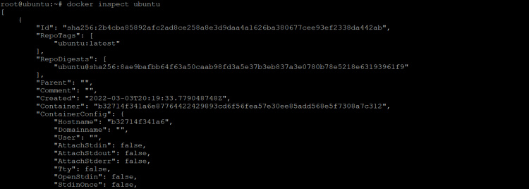 Inspección de imágenes Docker