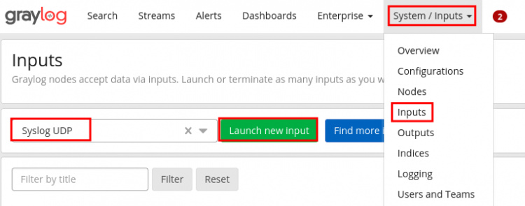 graylog crear entrada