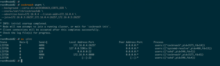 Iniciar CockroachDB Secure Cluster