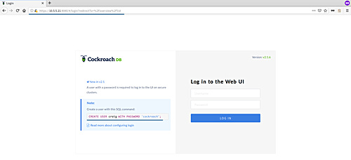 Panel de control de CockroachDB