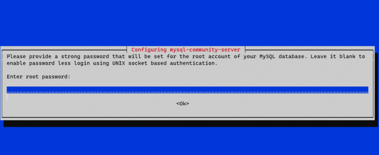 Configuración de la contraseña raíz de MySQL