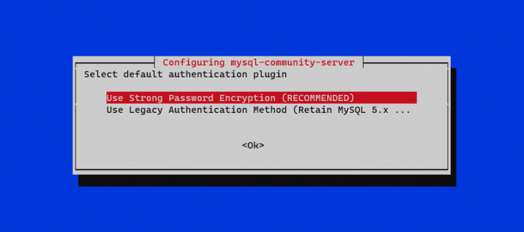 Petición de autentificación de la contraseña de MySQL