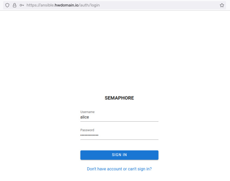 semáforo de acceso