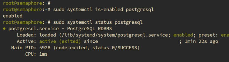 comprobar postgresql