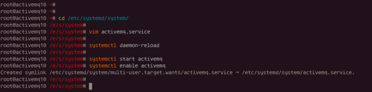 Configurar Apache ActiveMQ como un servicio Systemd