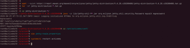 Configurar la contraseña encriptada de Apache ActiveMQ para la consola web