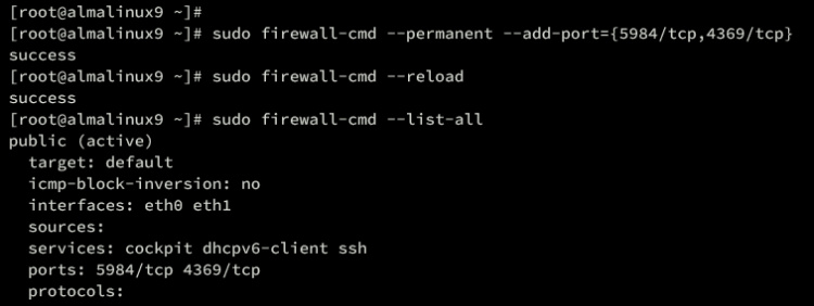 configurar firewalld