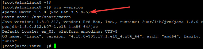 Versión de Apache Maven