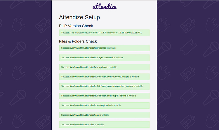 Comprobación de la configuración del servidor 1