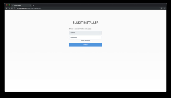 Establecer contraseña Admin