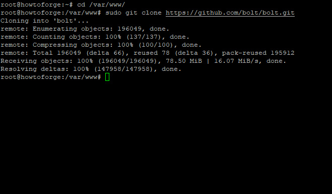 Descarga Bolt de Github