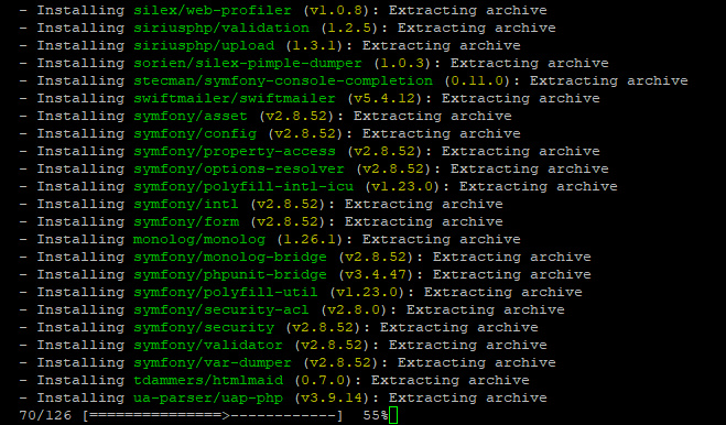 Instala Bolt con Composer