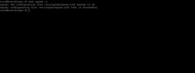 Comprueba la configuración de Nginx