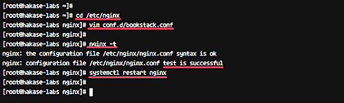 Configurar el host virtual Nginx