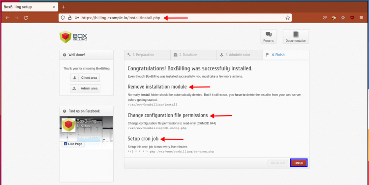 Acabado Instalación