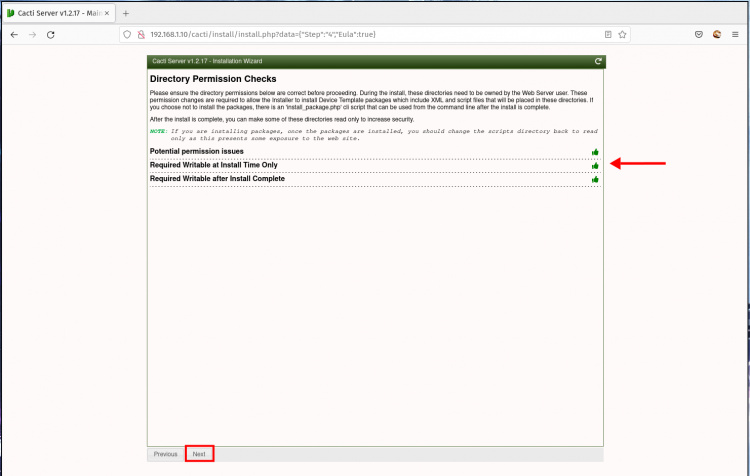 Comprobaciones de permisos de cactus
