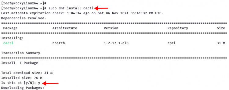 Instalar Cacti en Rocky Linux