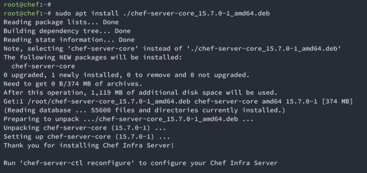 instalar servidor chef