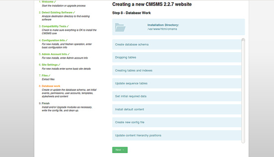 Instalar la base de datos
