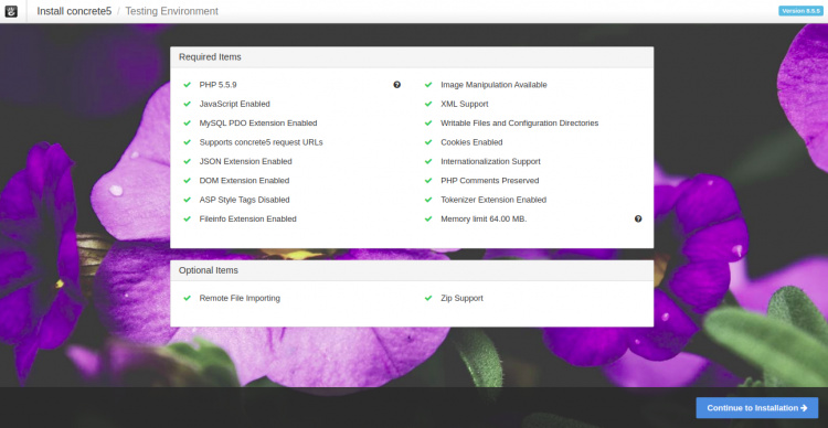 Comprobación del sistema