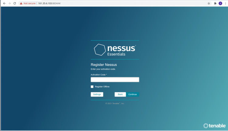 Registrar Nessus