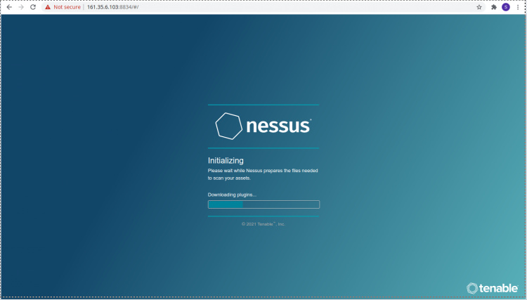 Inicialización de Nessus