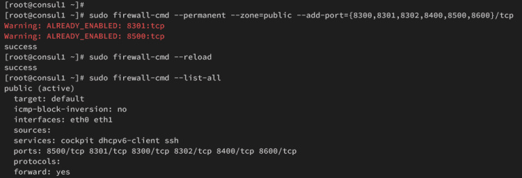 configurar firewalld
