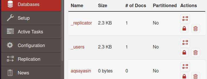 La nueva base de datos se ha añadido con éxito