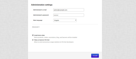 Configuración del administrador