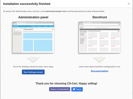 Panel administrativo