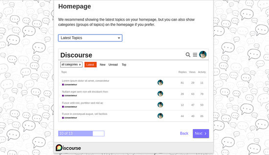 Establecer título de la página de inicio