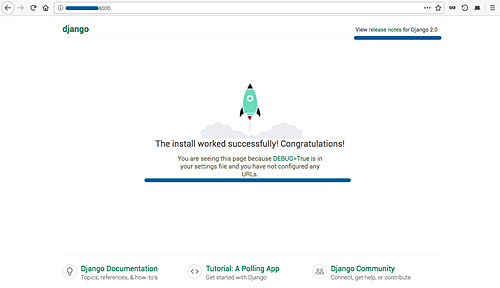 Proyecto Django en el navegador
