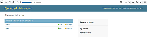 Panel de administración de Django