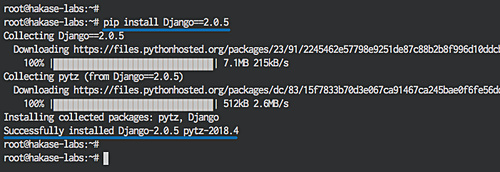 Instalar una versión específica de Django