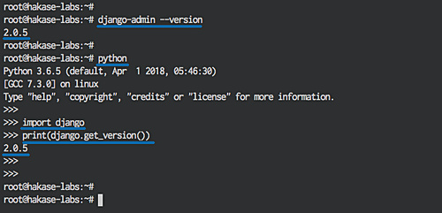 Se ha instalado Django 2.0.5 estable