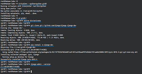 Instalar Django desde el repositorio Git